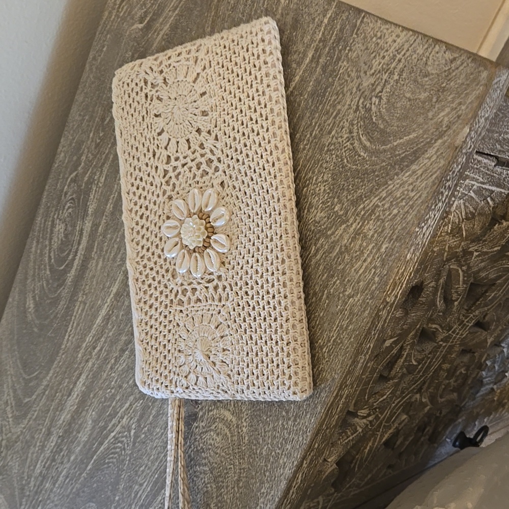 VENUS Cream Lace Midi Baby Doll Dress With Dripping Tassels & Matching Clutch - Picture 14 of 15